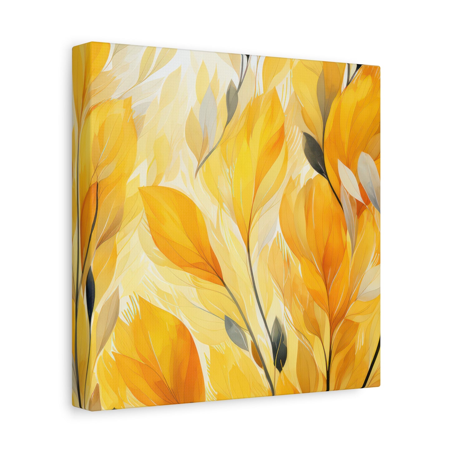 Gorgeous Yellow Matte Canvas Art Print, Stretched, 1.25"