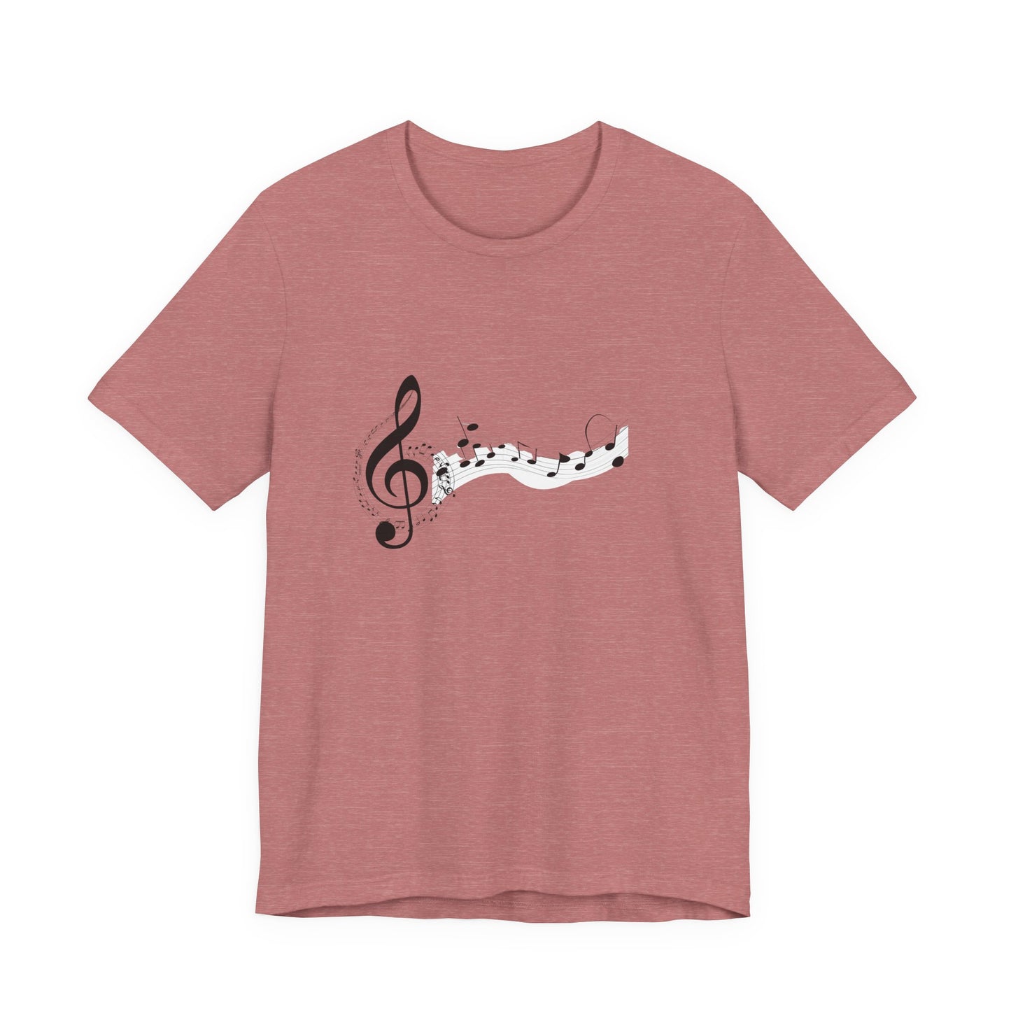 Musical Notes Short Sleeve Tee for Music Lovers