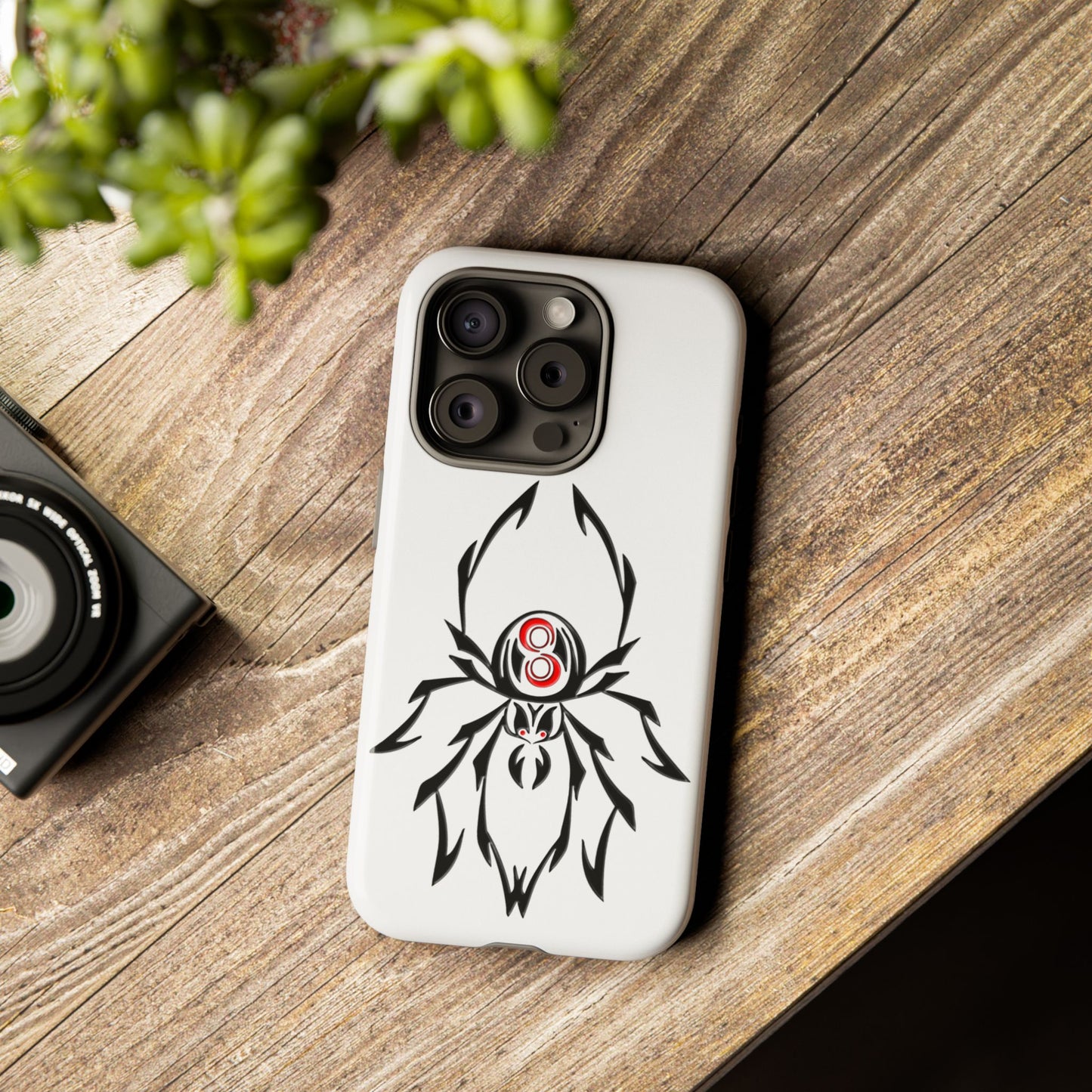 Spider Phone Case, Tough Cases, Stylish Accessory, Gift for Teens, Unique Design, Halloween Decor