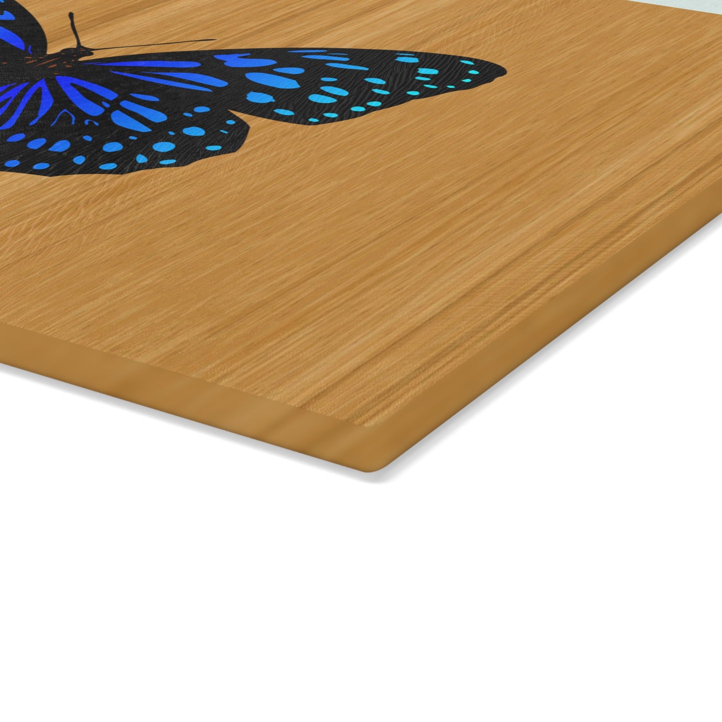 Butterfly Glass Cutting Board, Unique Kitchen Art, Gifts for Chefs, Wedding Registry, Butterfly Decor, Nature Lover Present