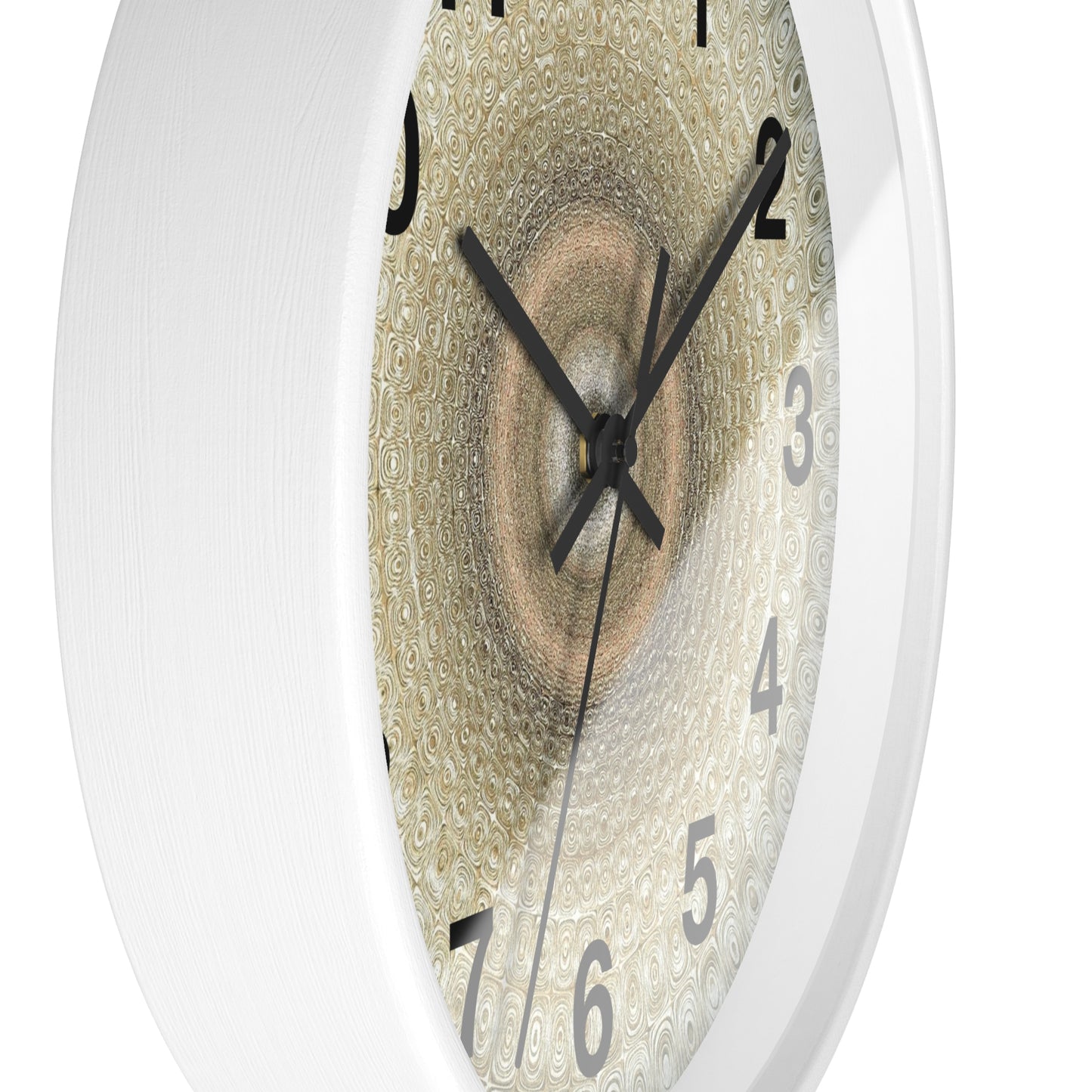 Elegant Textured Wall Clock, Modern Home Decor, Unique Gift for Housewarming, Minimalist Style, Timeless Design, Wall Art
