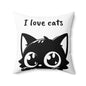 Cat Lover's Spun Polyester Pillow, Cute Cat Decor, Cat Themed Gift, Accent Pillow for Pet Lovers, Home Decor for Cat Owners, Feline [...]