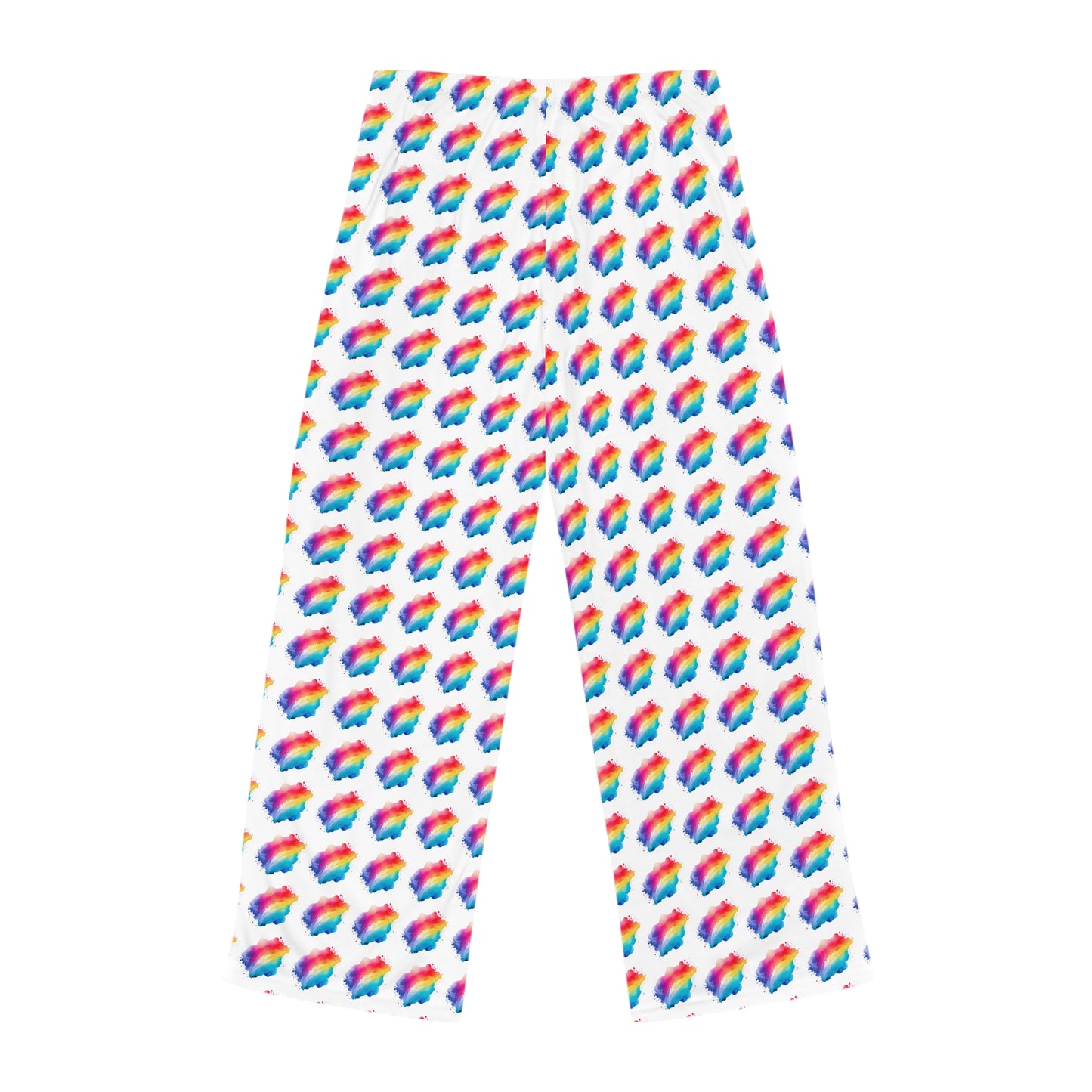 Rainbow Cloud Women's Pajama Pants, Cozy Lounge Wear, Fun Sleep Pants, Gift for Her, Bright Colorful Nightwear
