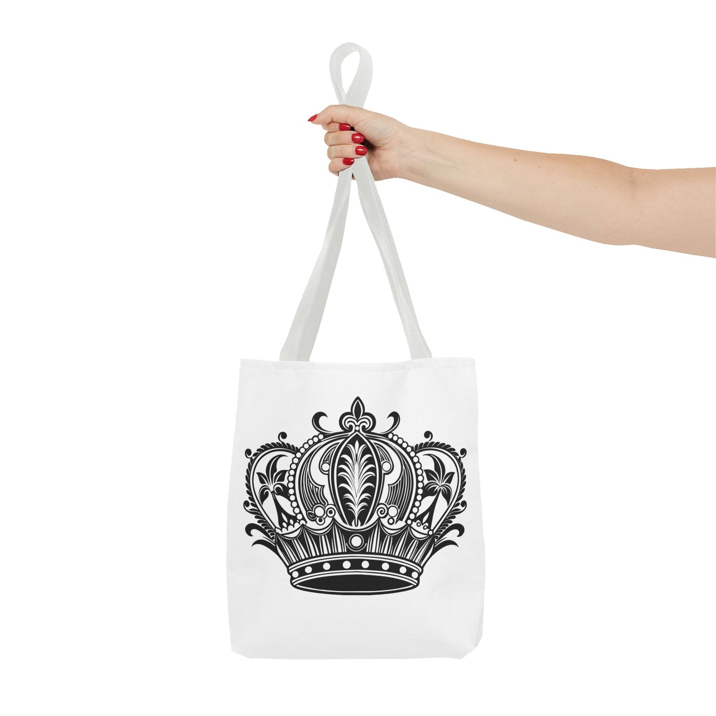 Crown Design Tote Bag, Royal Style Shopping Tote, Chic Grocery Bag, Gift for Her, Fashionable Accessories