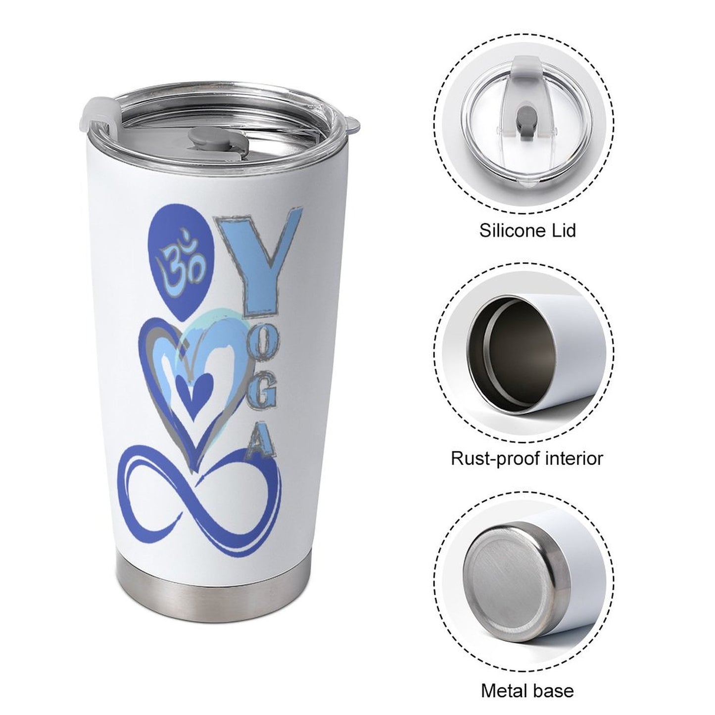 20oz Insulated Stainless Steel Cup with Lid