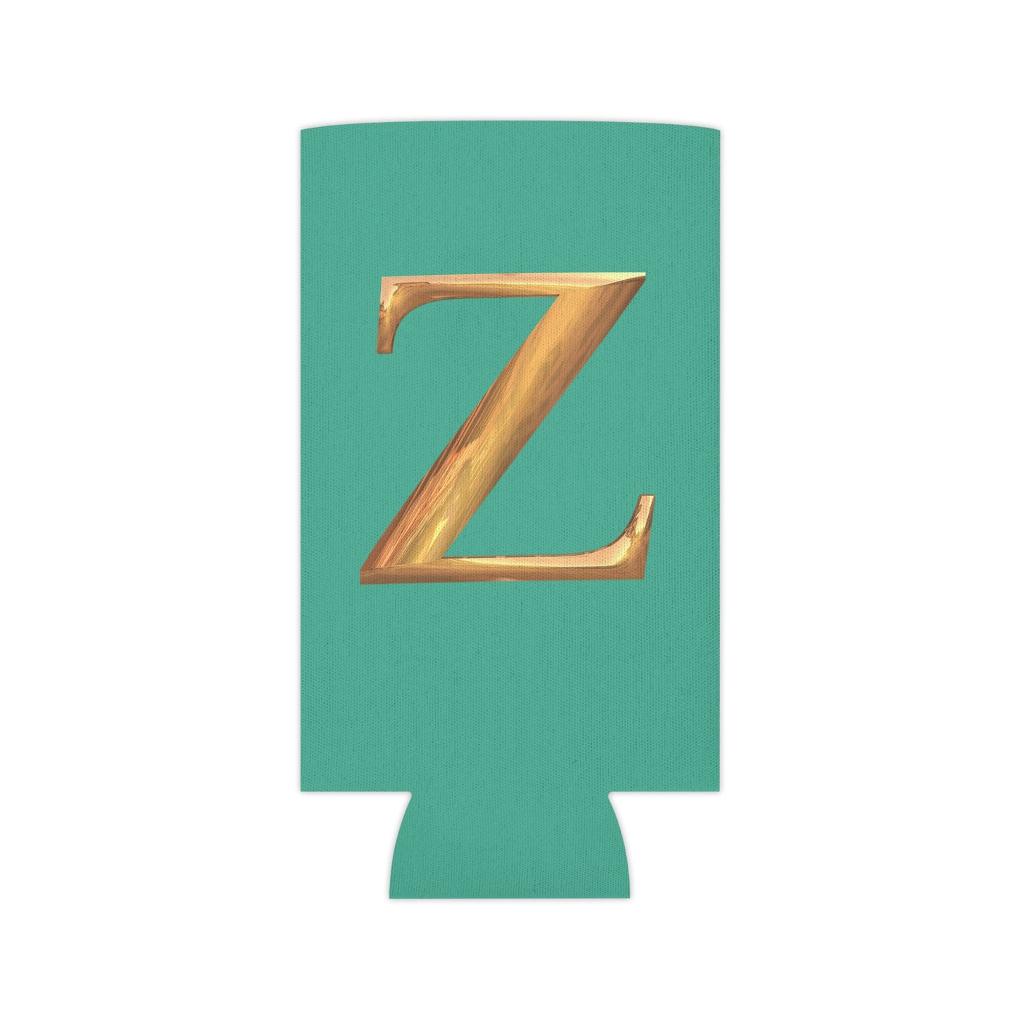 Personalized Monogram "Z"  Can Cooler - Stylish Drink Holder for Parties, Weddings, Beach Days, Summer Gatherings, Gifts