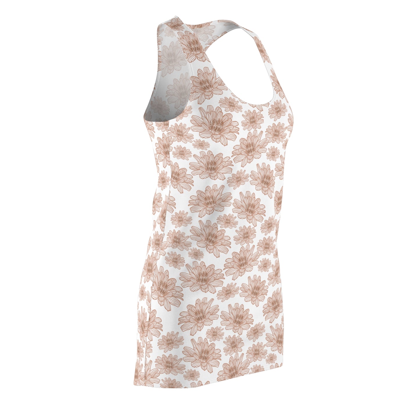 Floral Women's Racerback Dress, Summer Dress, Casual Outfit, Beachwear, Date Night, Vacation Essentials