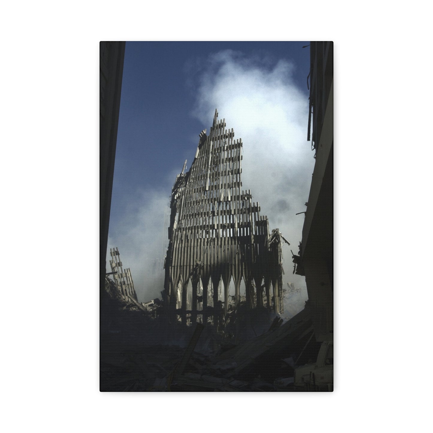 Matte Stretched Canvas - Ruined Cathedral Architectural Print
