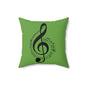 Musical Notes throw Pillow