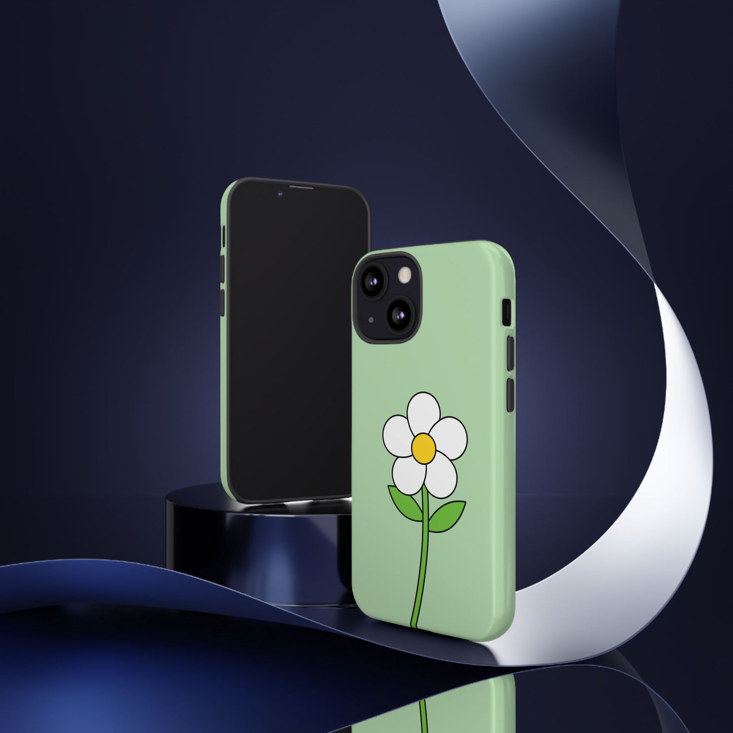 Floral Phone Case - Tough Cases for Nature Lovers, Cute Green Flower Design, iPhone Cover, Gift for Her, Spring Accessories
