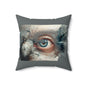 Surreal Eye Art Pillow, Unique Home Decor, Modern Accent Cushion