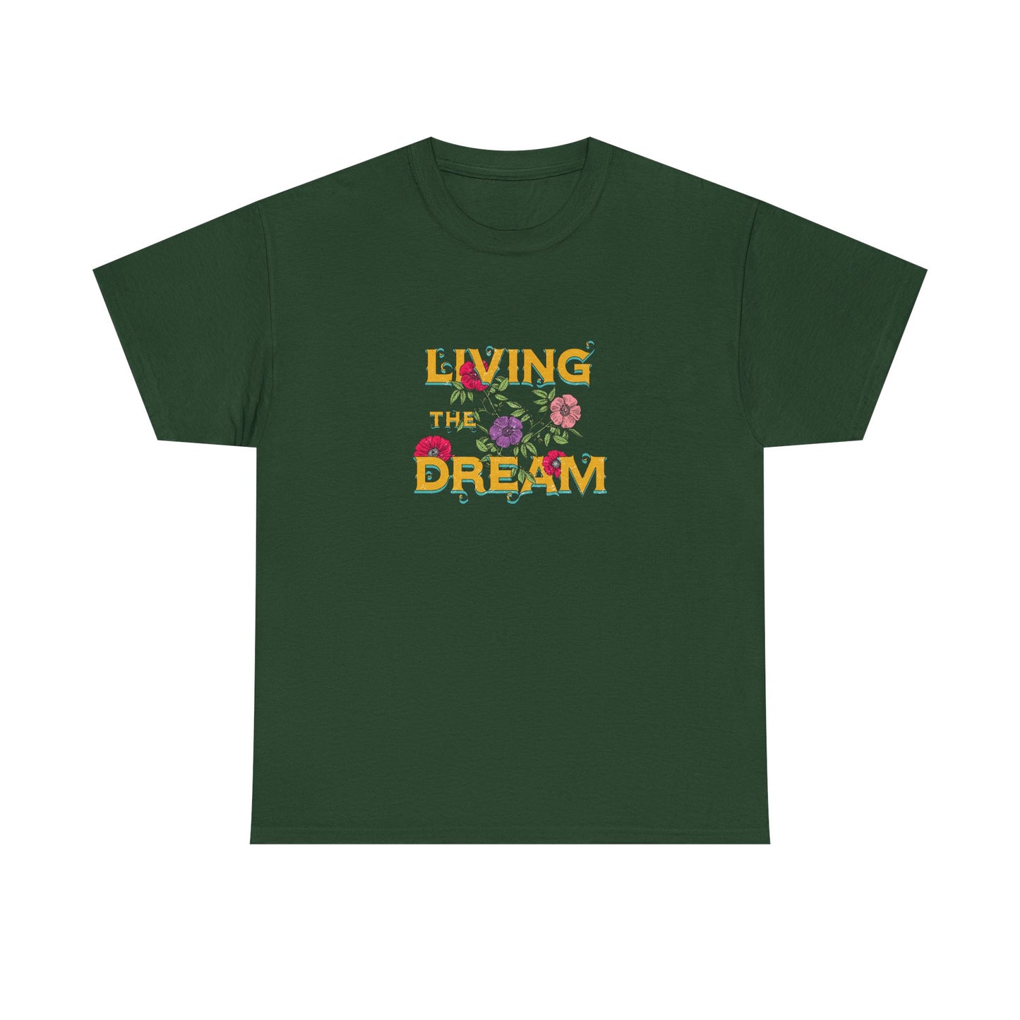 Living the Dream Floral Tee, Unisex Cotton T-Shirt, Inspirational Gift, Casual Everyday Wear, Flower Graphic Shirt, Summer Wardrobe [...]