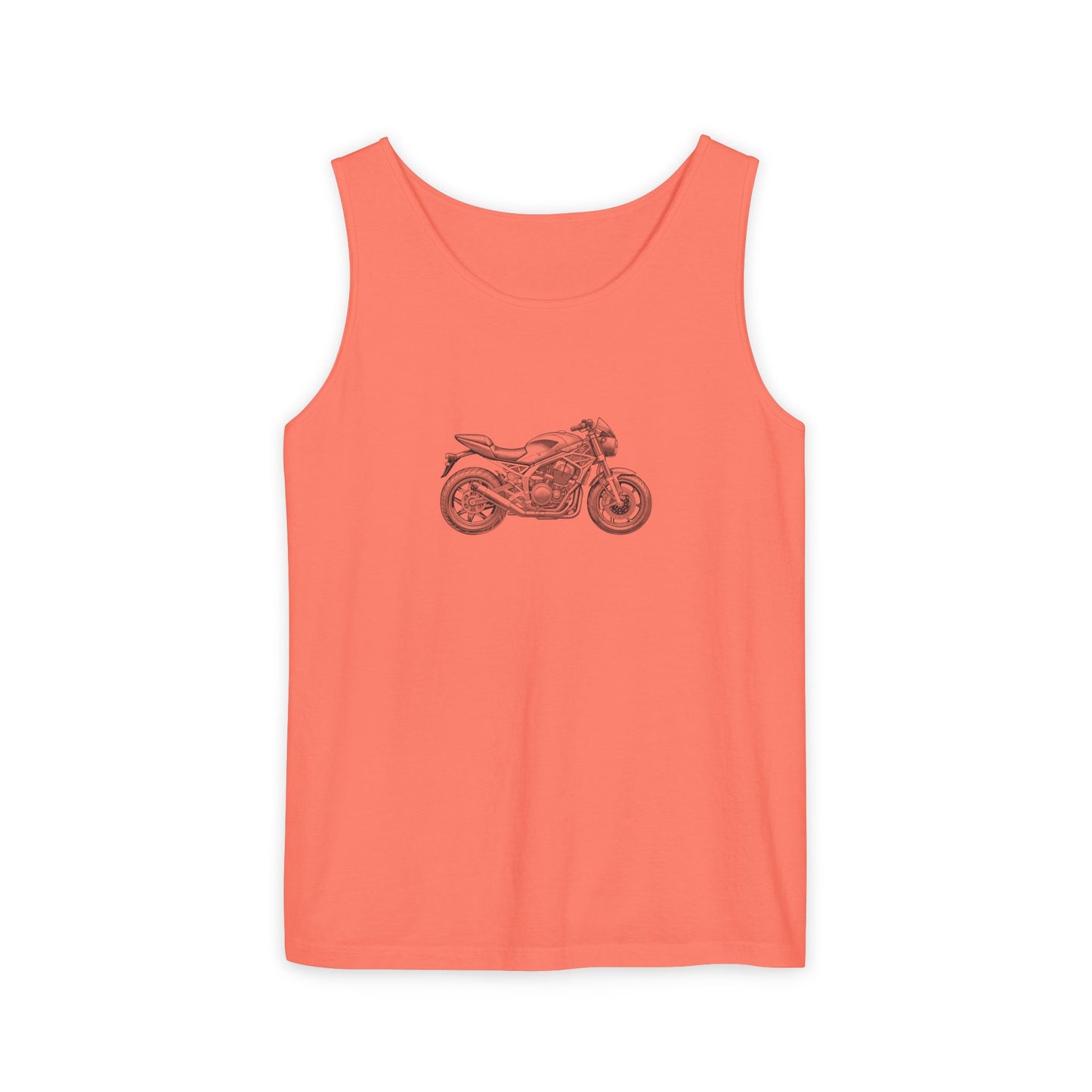 Motorcycle Lover's Unisex Garment-Dyed Tank Top, Biker Apparel, Casual Summer Shirt, Gift for Him or Her, Adorable Motorcycle Graphic, [...]