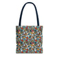 Chic Patterned Tote Bag, Eco-Friendly Shopping Tote, Colorful Beach Bag, Stylish Everyday Carryall, Unique Gift Idea