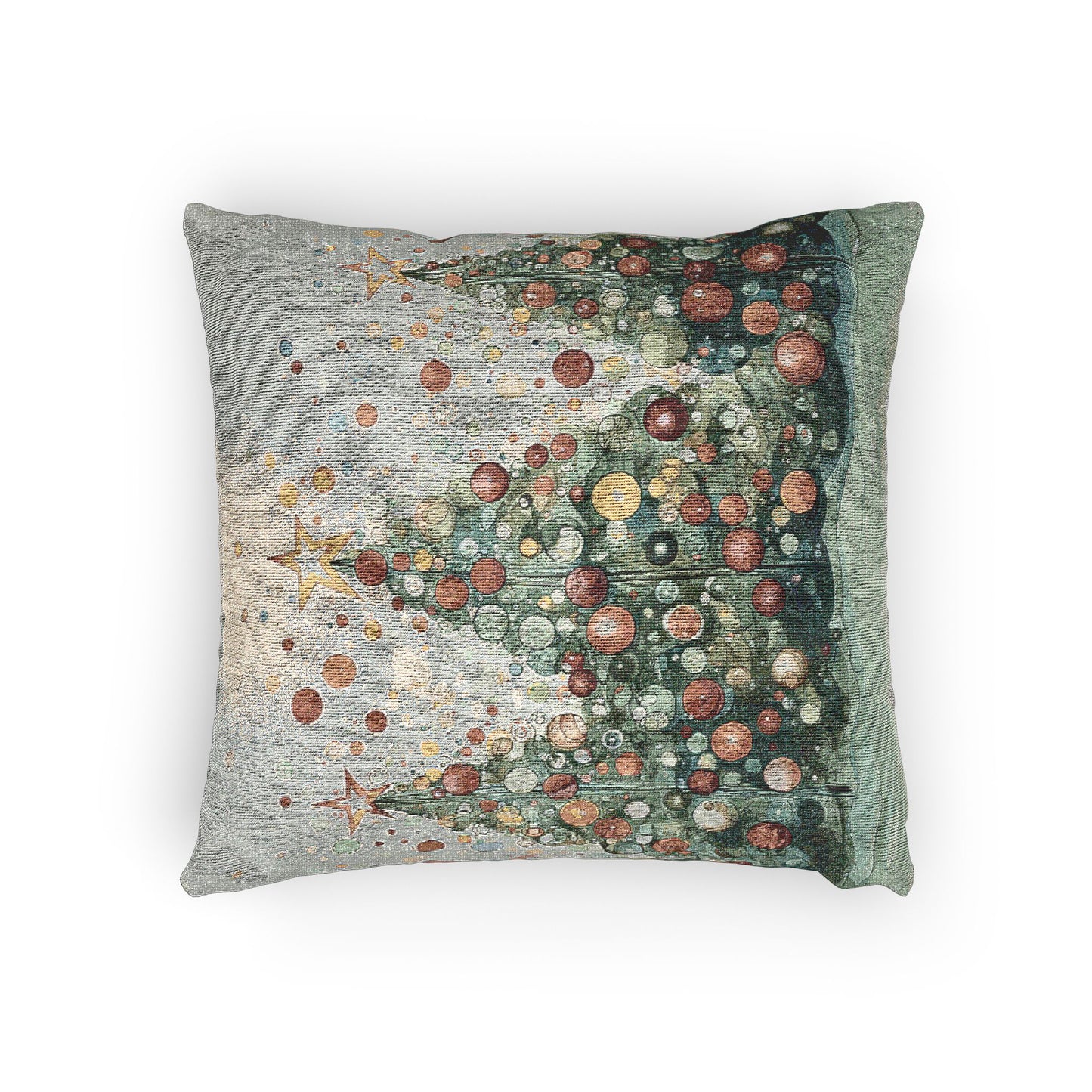 Cozy Christmas Woven Pillow, Holiday Decor, Festive Home Accent, Christmas Gift, Seasonal Cushion
