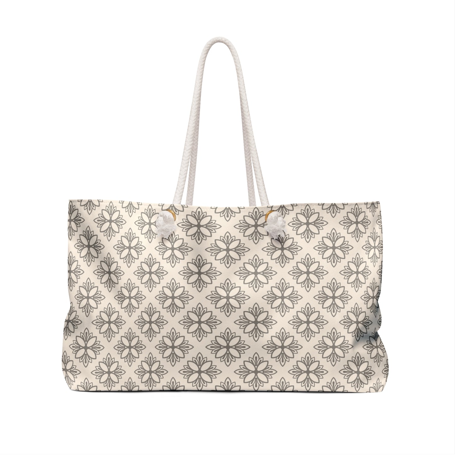 Chic Floral Weekender Bag for Travel, Reusable Tote Bag, Perfect for Beach, Gym, Weekend Getaway, Stylish Storage