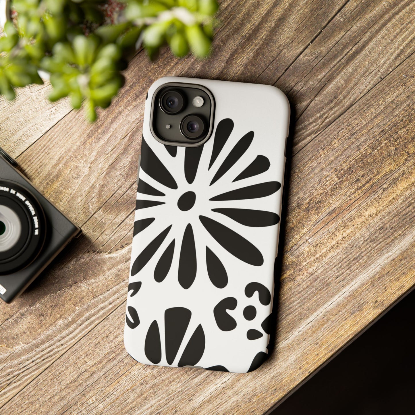 Stylish Phone Case with Floral Design, Tough Phone Cover for Her, Trendy Black and White Cell Phone Case, Unique Gift for Birthdays [...]