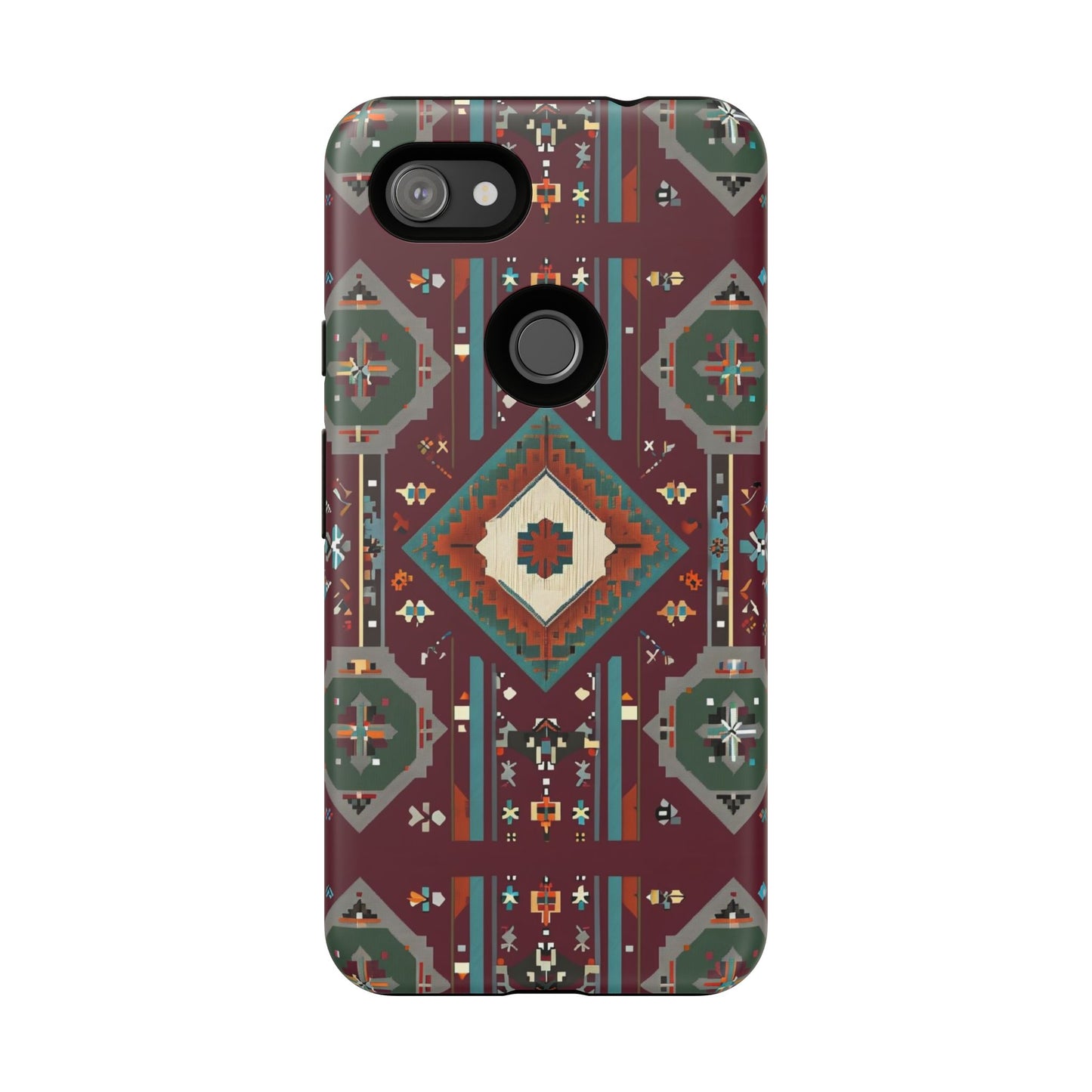 Tribal Pattern Phone Case - Boho Chic, Tough Durable Cover, Stylish Tech Accessory, Gift for Him/Her, Festival Essentials