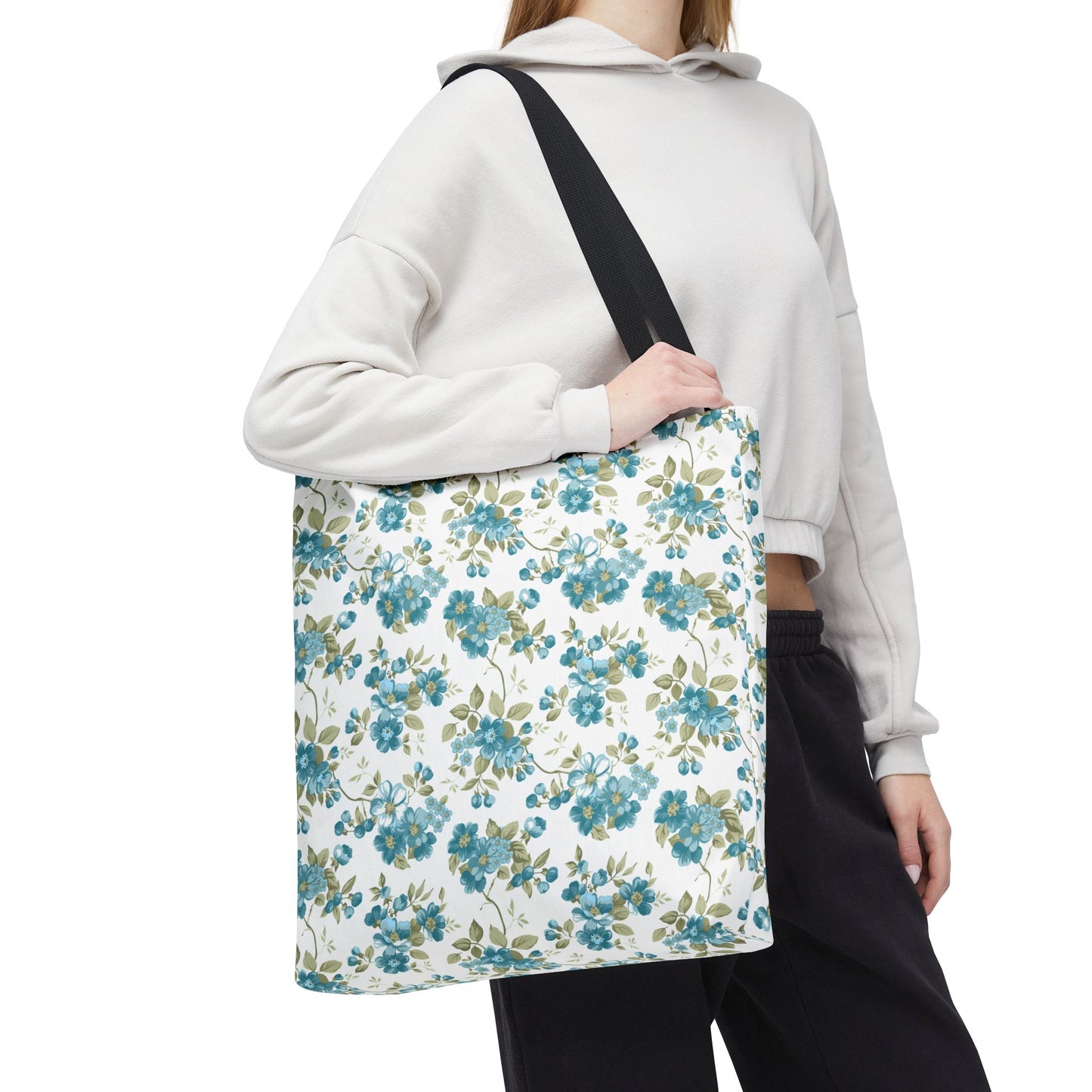 Floral Design Tote Bag | Reusable Shopping Bag, Beach Tote, Eco-Friendly Bag, Gift for Her, Travel Organizer