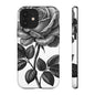 Elegant Floral Phone Case - Tough Cases, Black Rose Design, Floral Phone Cover, Stylish Phone Accessory, Gift for Her, Mother's Day