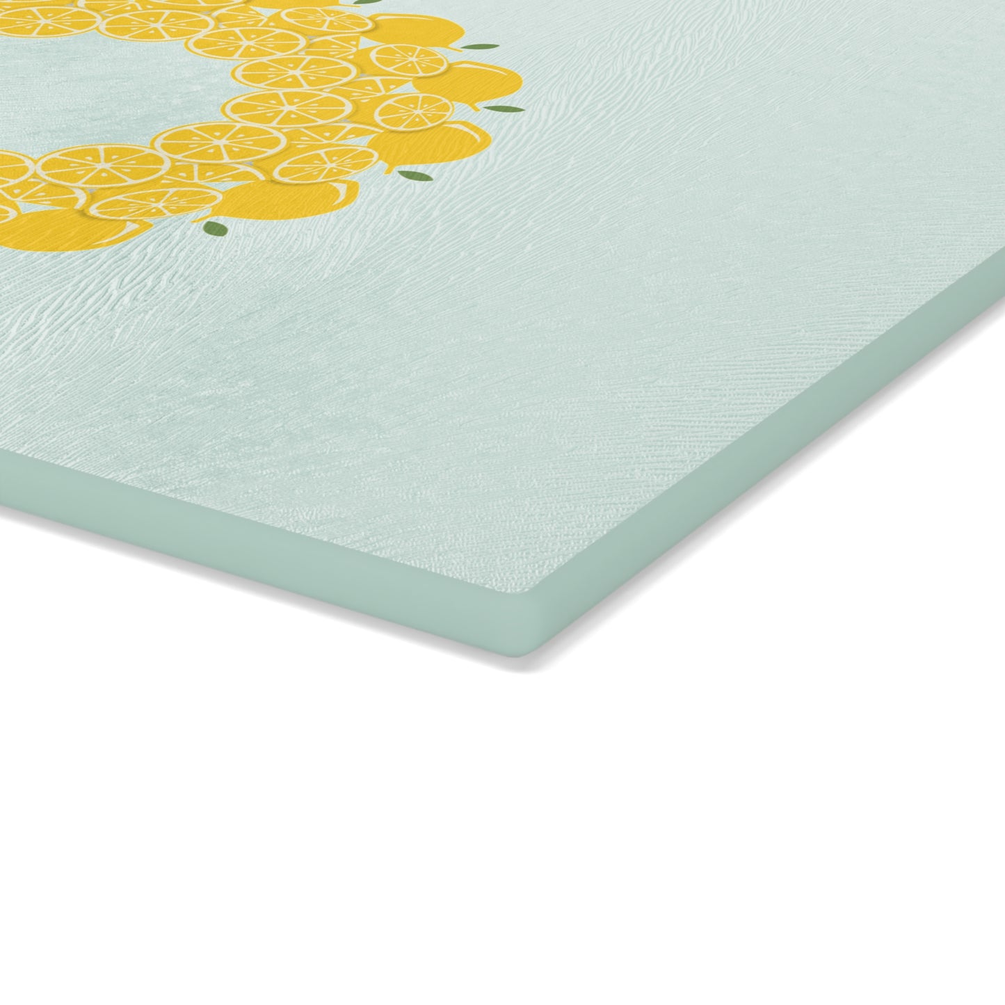 Lemon-Themed Glass Cutting Board | Kitchen Decor, Gift for Chefs, Foodie Present, Summer Cooking, Home & Garden
