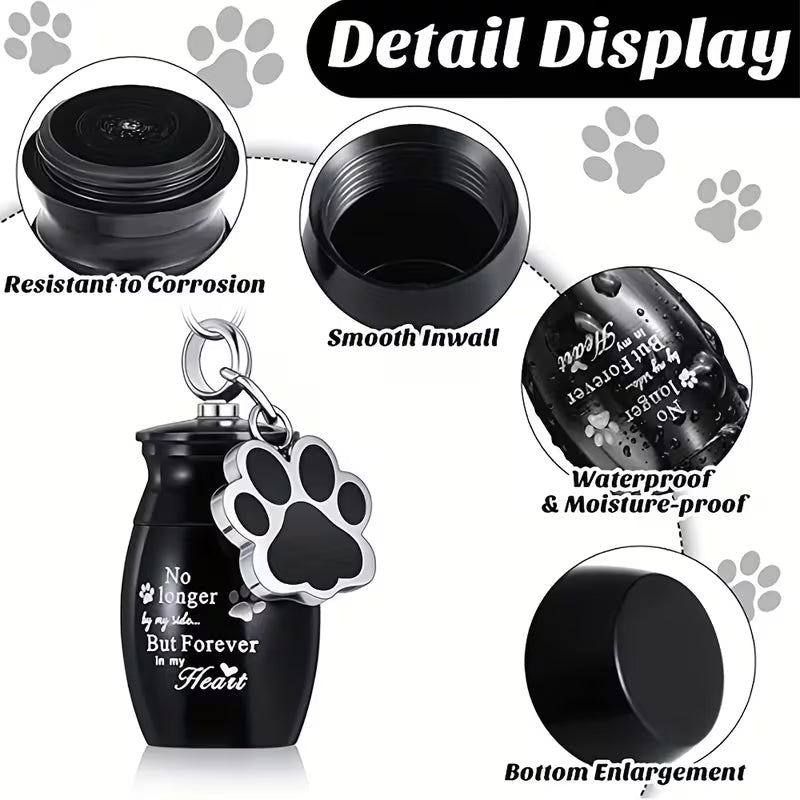 The Metal Urn Pendant is a blue urn designed specifically for the cremation ashes of dogs