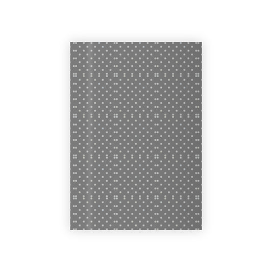 Stylish Gift Wrapping Paper Roll - Elegant Grey Polka Dot Design, Holiday & Birthday Wrap, Perfect for Any Occasion, Premium Quality