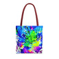 Vibrant Abstract Tote Bag Colorful Shopping Bag, Beach Tote