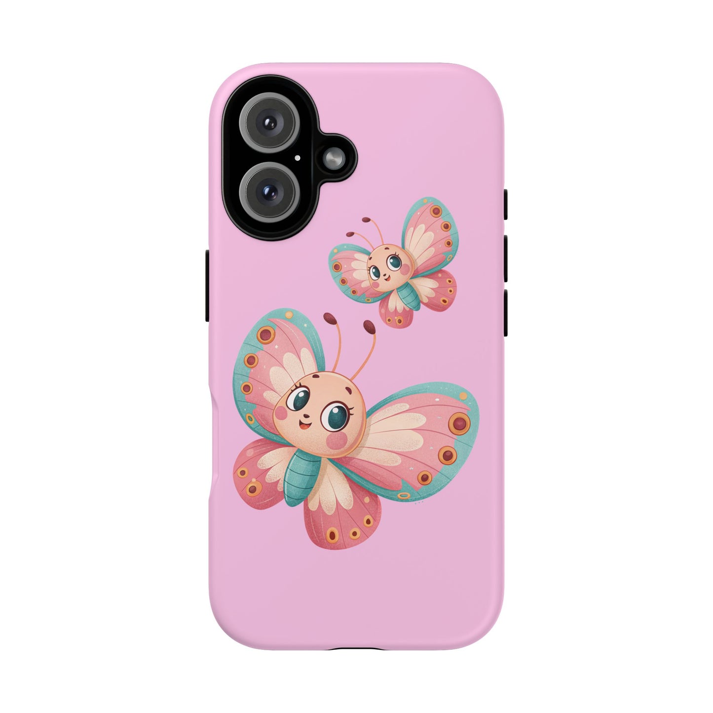 Cute Butterfly Phone Case, Tough Phone Cover, Girly Phone Accessory, Unique Gift for Her, Kids Phone Case, Floral Design Case