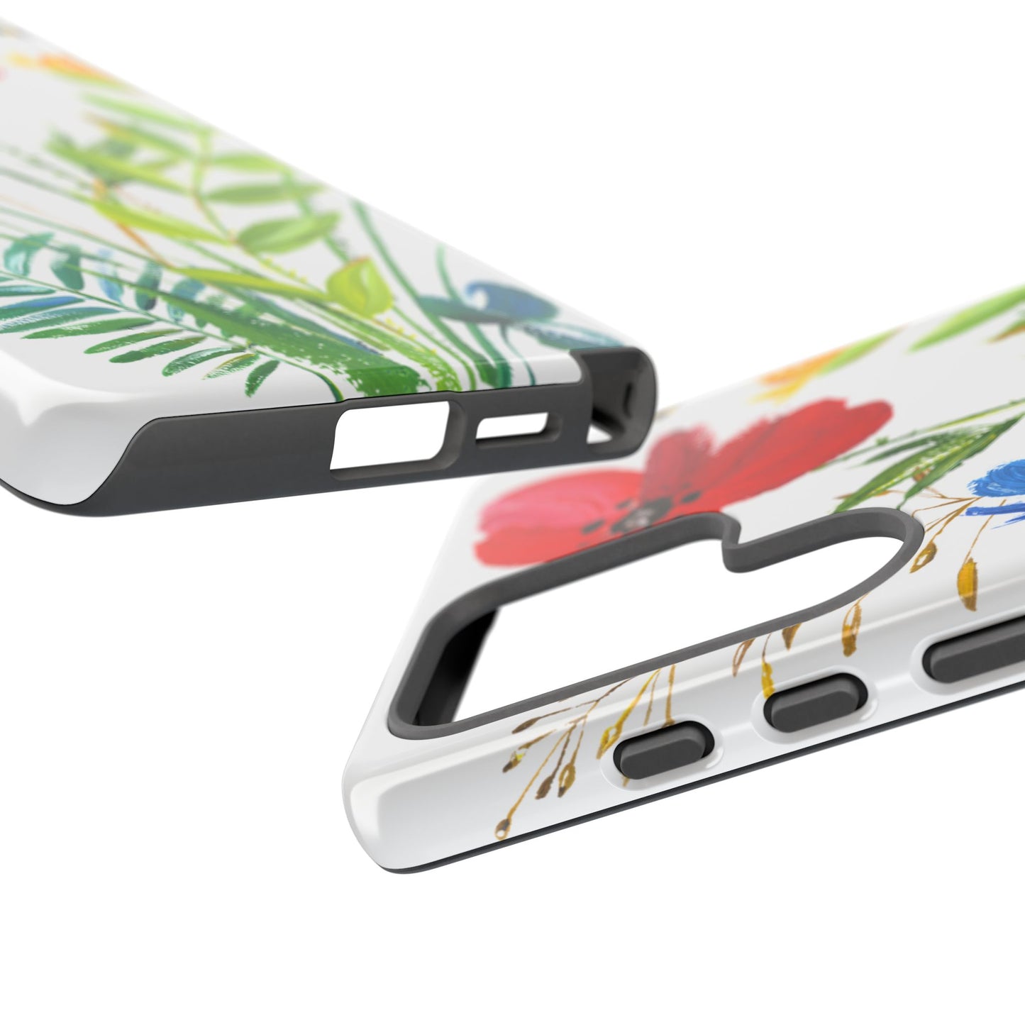 Floral Watercolor Tough Phone Case — Wildflower Bouquet Protective Cover