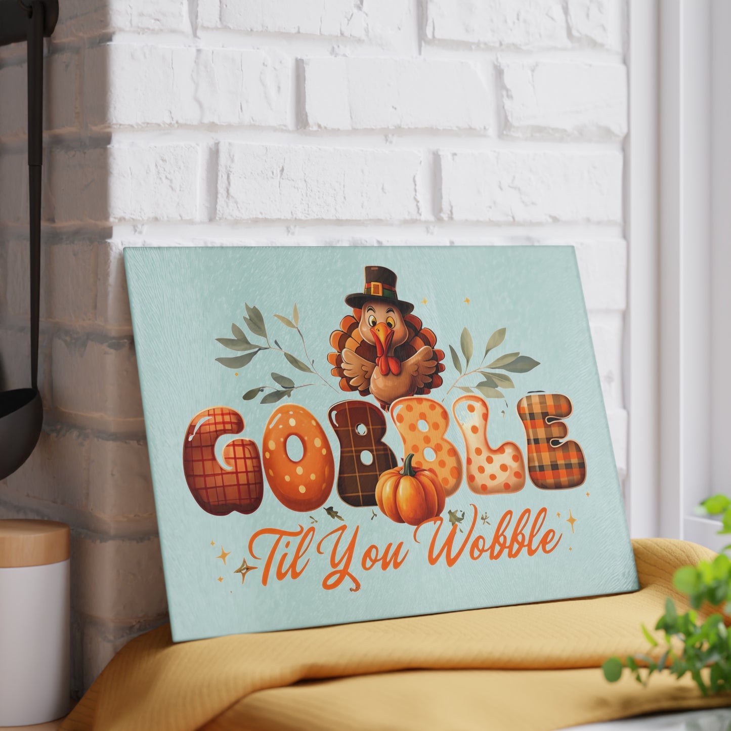 Thanksgiving Gobble Cutting Board