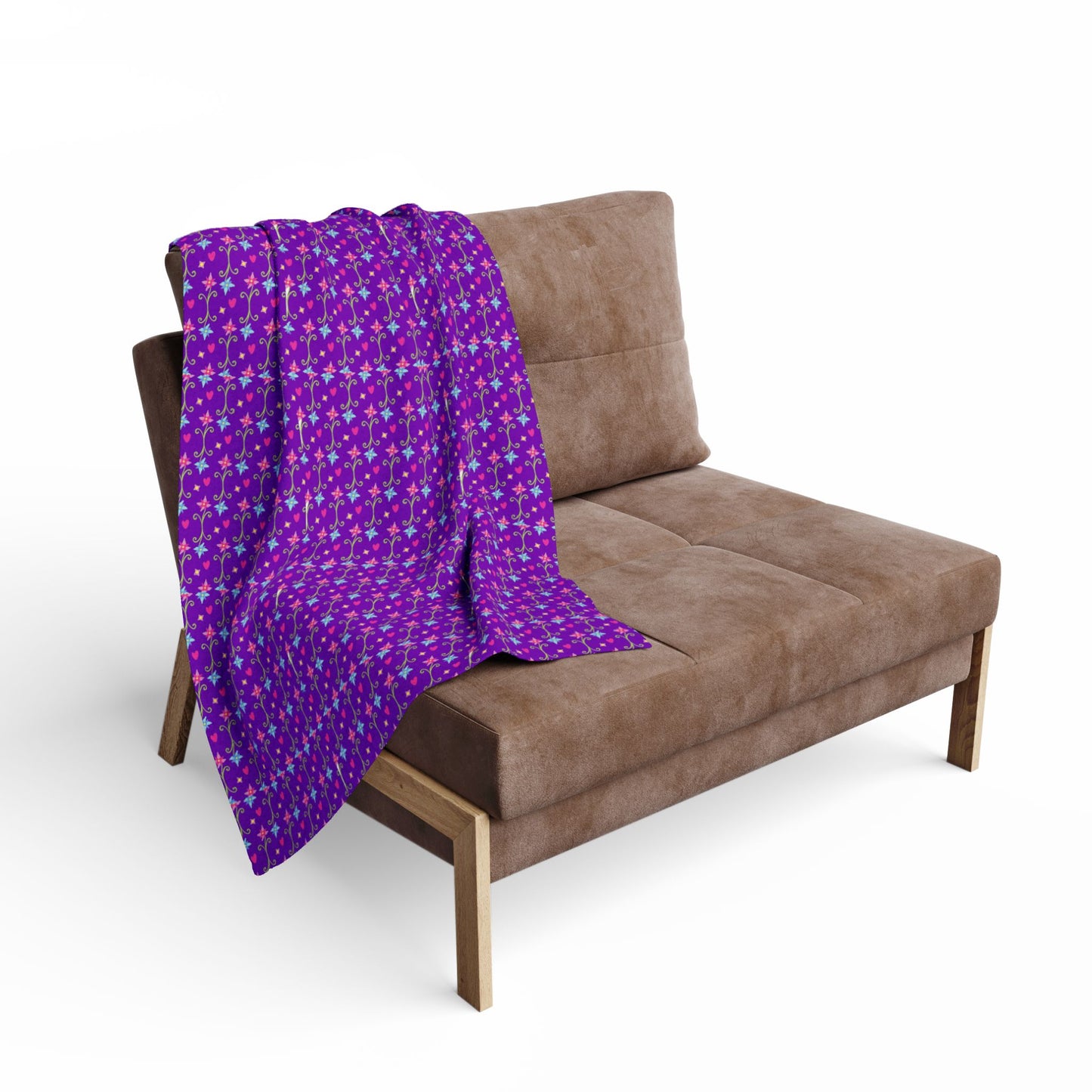 Cozy Purple Fleece Blanket, Soft Throw for Home Decor, Ideal Gift for Winter, Valentine's Day, or Cozy Movie Nights, Snuggle Up