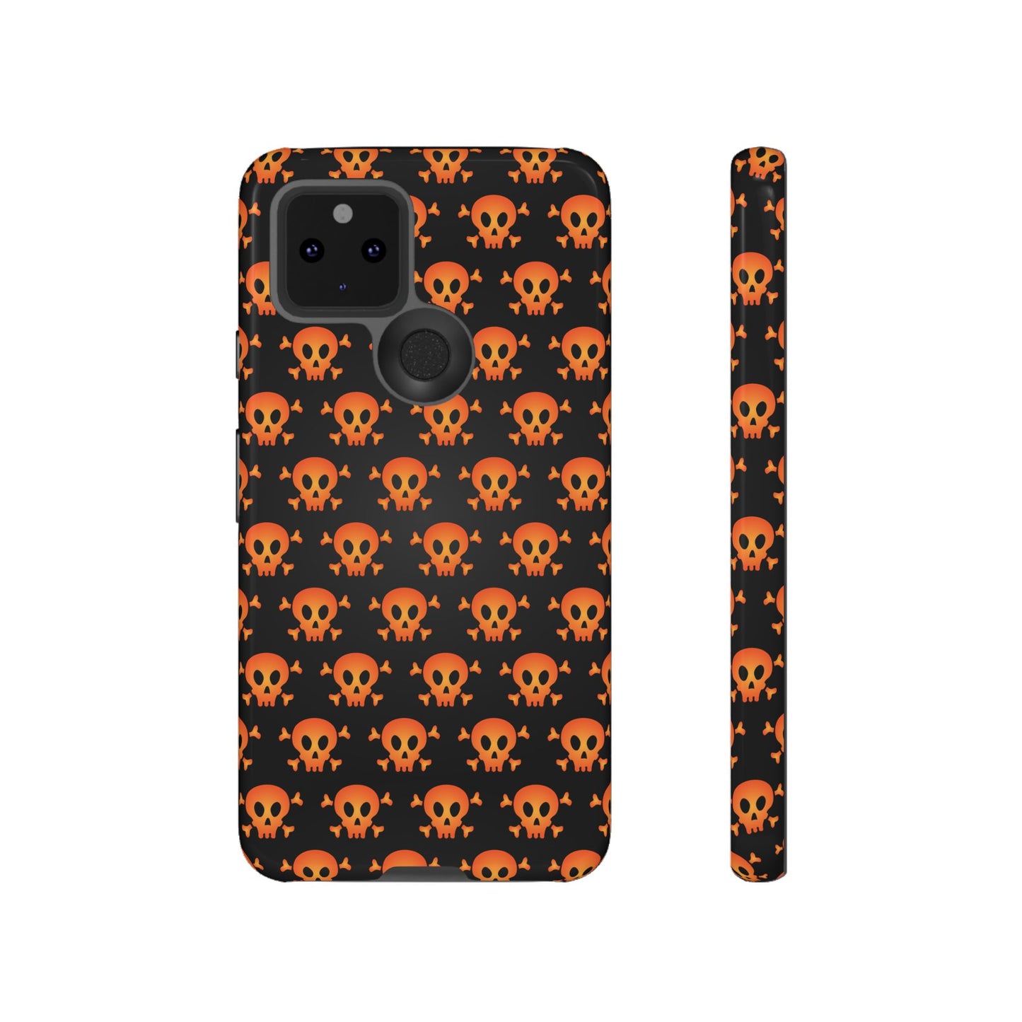 Halloween Skull Phone Case, Spooky Mobile Cover, Trick or Treat Accessory, Goth Gift, Skull Pattern Design