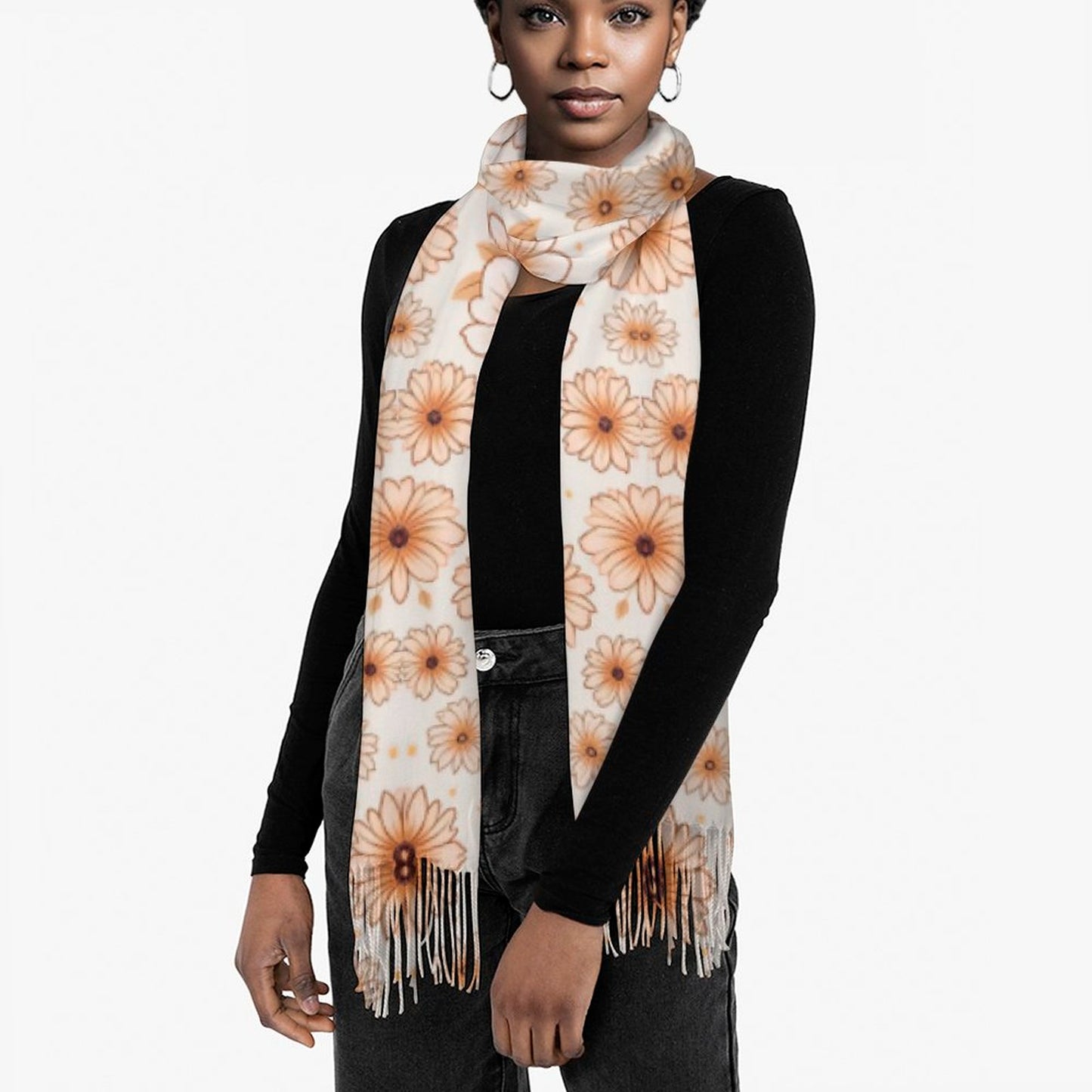 Cashmere-like Tassel Scarf