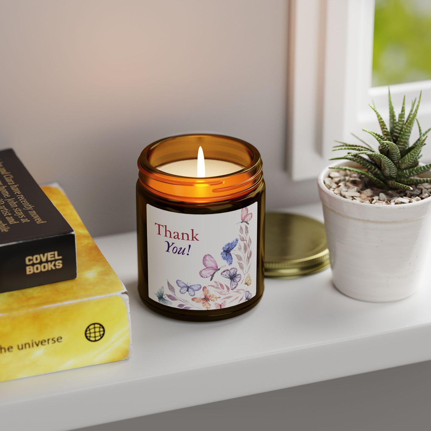 Thank You Scented Candle — Coconut Apricot Wax (4oz & 9oz)