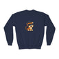 Cool Tiger Youth Crewneck Sweatshirt, Cute Animal Apparel, Teen Style, Gift for Kids, Casual Wear