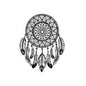 Dreamcatcher Kiss-Cut Sticker — Boho Feather Laptop Decal
