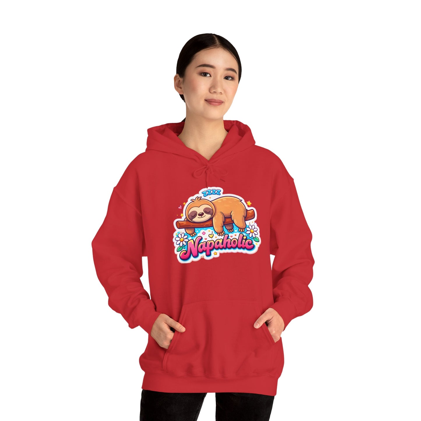 Napaholic Sloth Hoodie — Cute Sleepy Sloth Graphic Sweatshirt