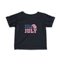 Patriotic Infant Tee - Celebrate 4th of July, Baby Independence Day Shirt, USA Toddler Tee, Children's Holiday Apparel, Red White Blue Tee