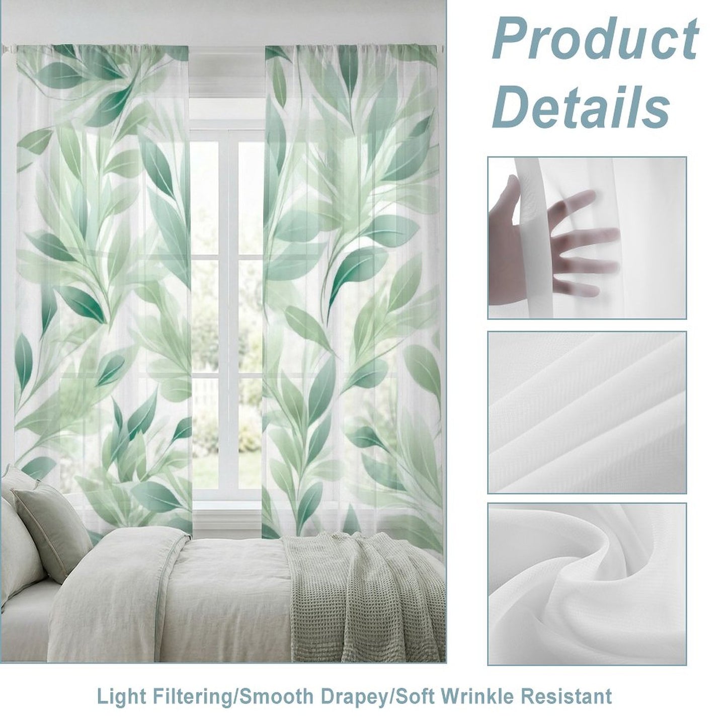 Sheer Curtain Botantical