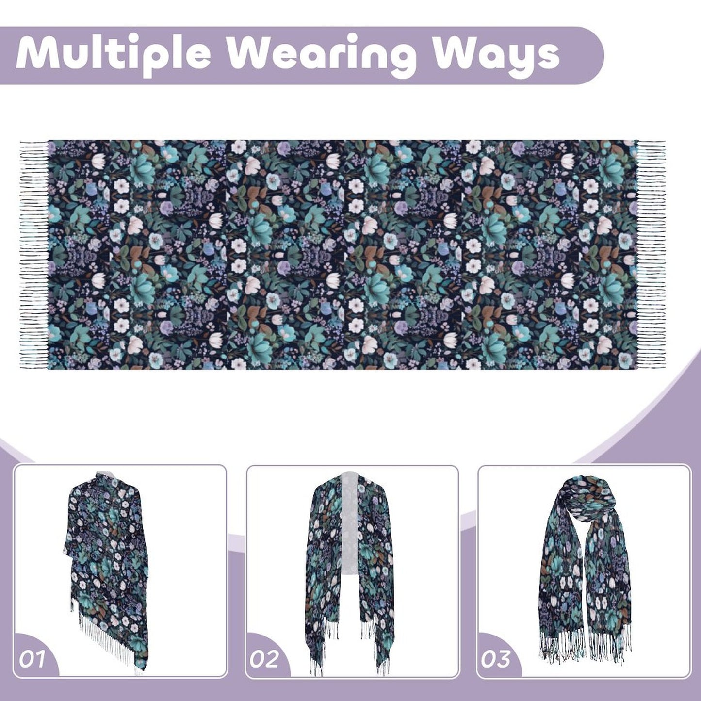 Cashmere-like Tassel Scarf