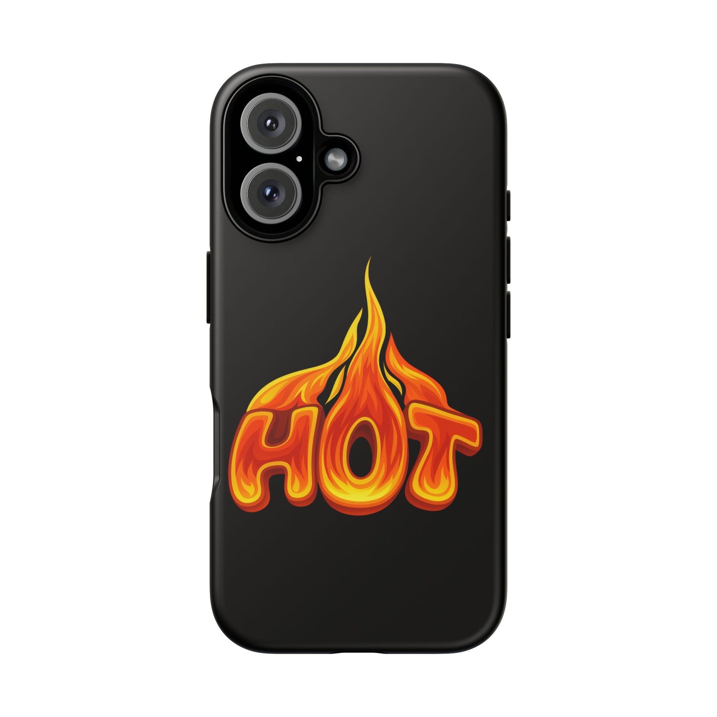 Stylish Phone Case, Hot Flames Design, Gift for Teens, Trendy Accessory, Protective Cover, Unique Phone Case
