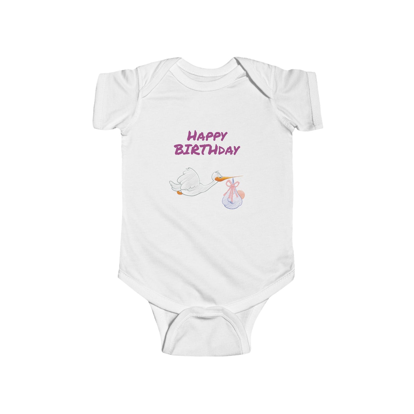 Happy Birthday Infant Bodysuit, Cute Baby Shower Gift