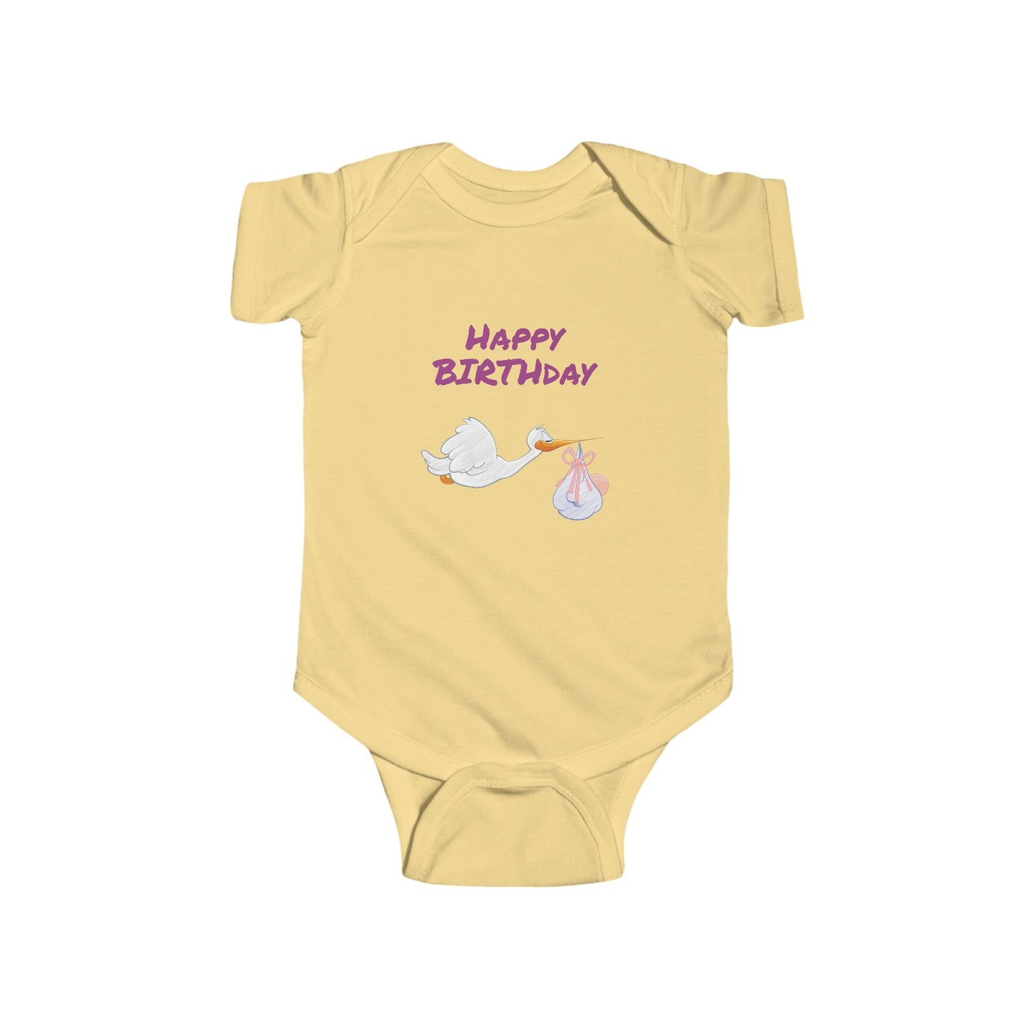 Happy Birthday Infant Bodysuit, Cute Baby Shower Gift
