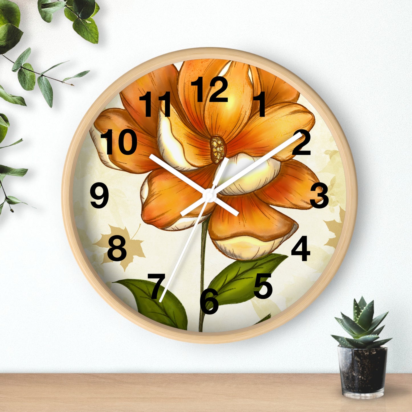 Floral Beauty Wall Clock, Nature-Inspired Home Decor, Elegance for Living Room, Perfect Gift for Flower Lovers, Kitchen Clock, Unique [...]