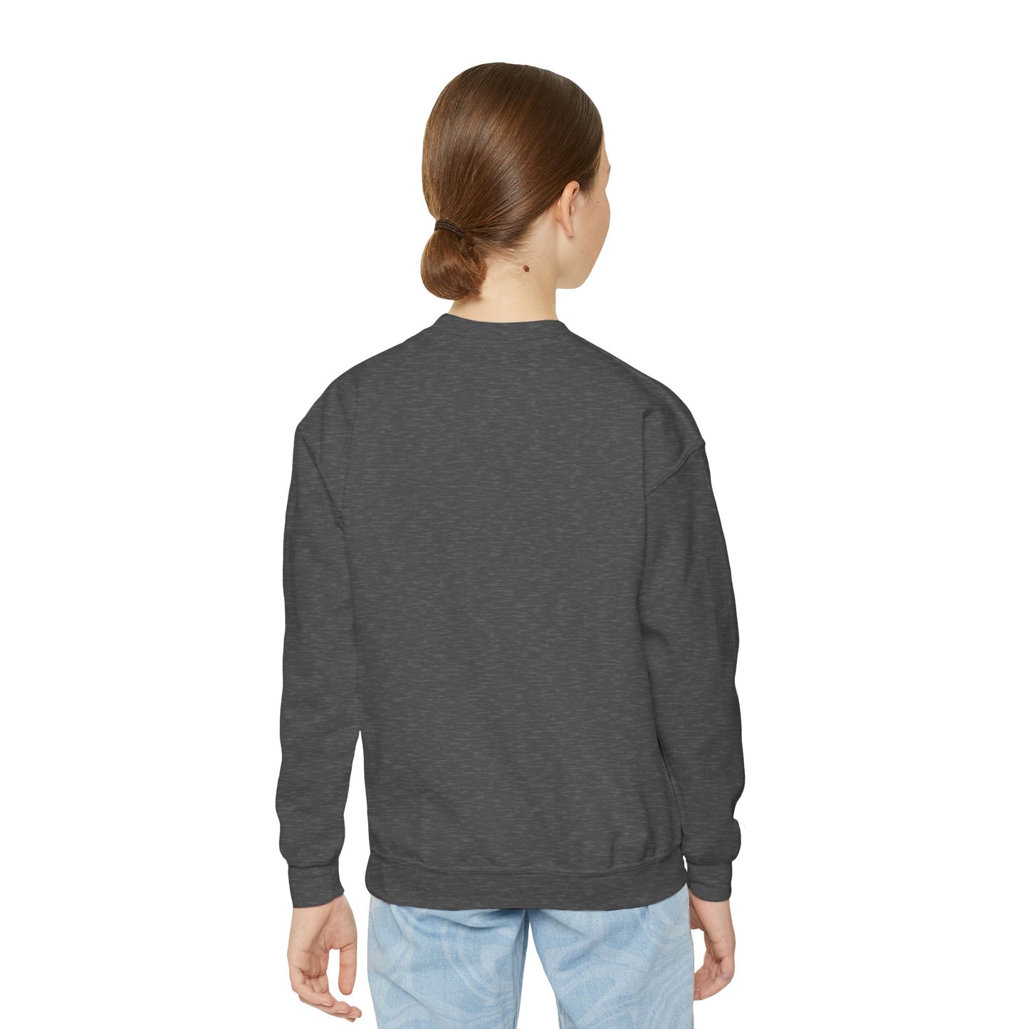 Cool Tiger Youth Crewneck Sweatshirt, Cute Animal Apparel, Teen Style, Gift for Kids, Casual Wear