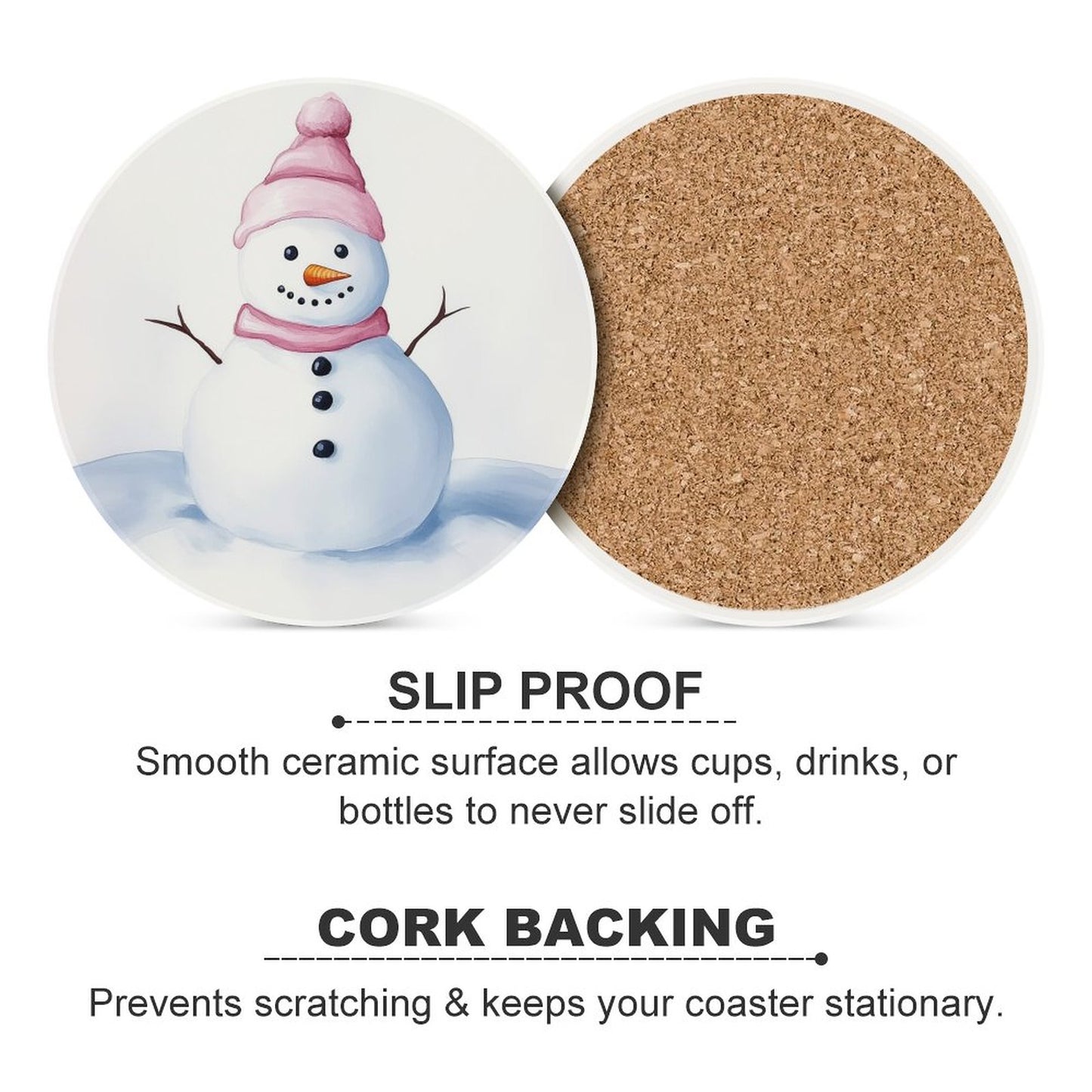 Round Ceramic Coaster