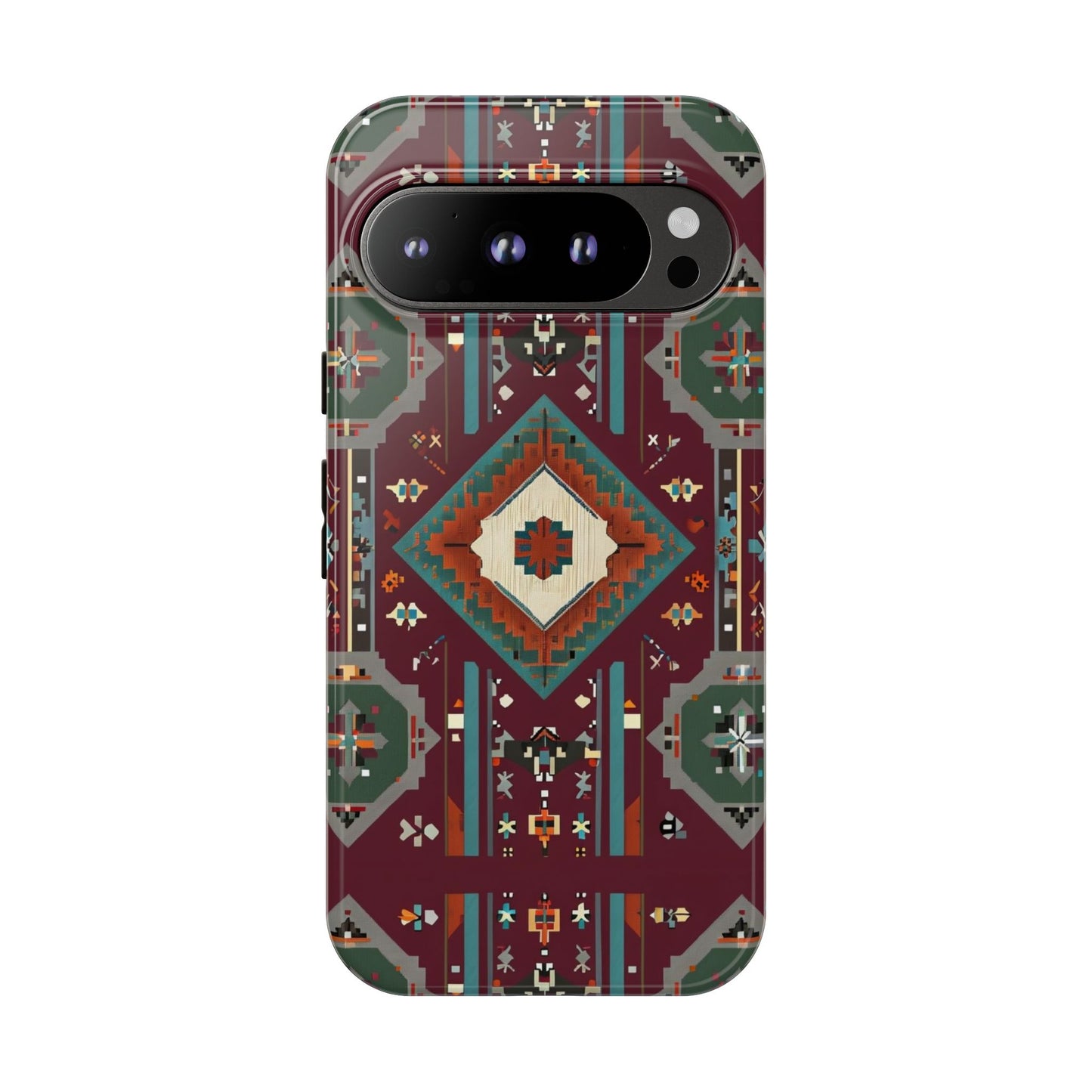 Tribal Pattern Phone Case - Boho Chic, Tough Durable Cover, Stylish Tech Accessory, Gift for Him/Her, Festival Essentials
