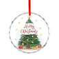 Glass Circular Ornament Pendant