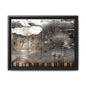 Framed Music Notes Canvas Print — Abstract Vintage Piano & Sheet Music Wall Art